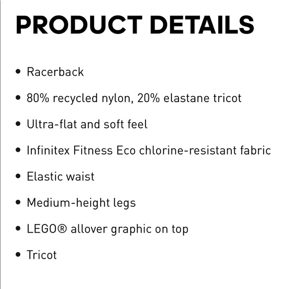 ADIDAS X CLASSIC LEGO® GIRL’S BIKINI NWT - Picture 3 of 11